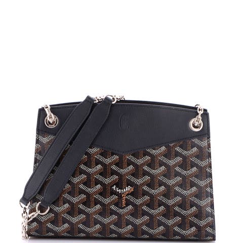 Structured Rouette Chain Shoulder Bag Coated Canvas Mini