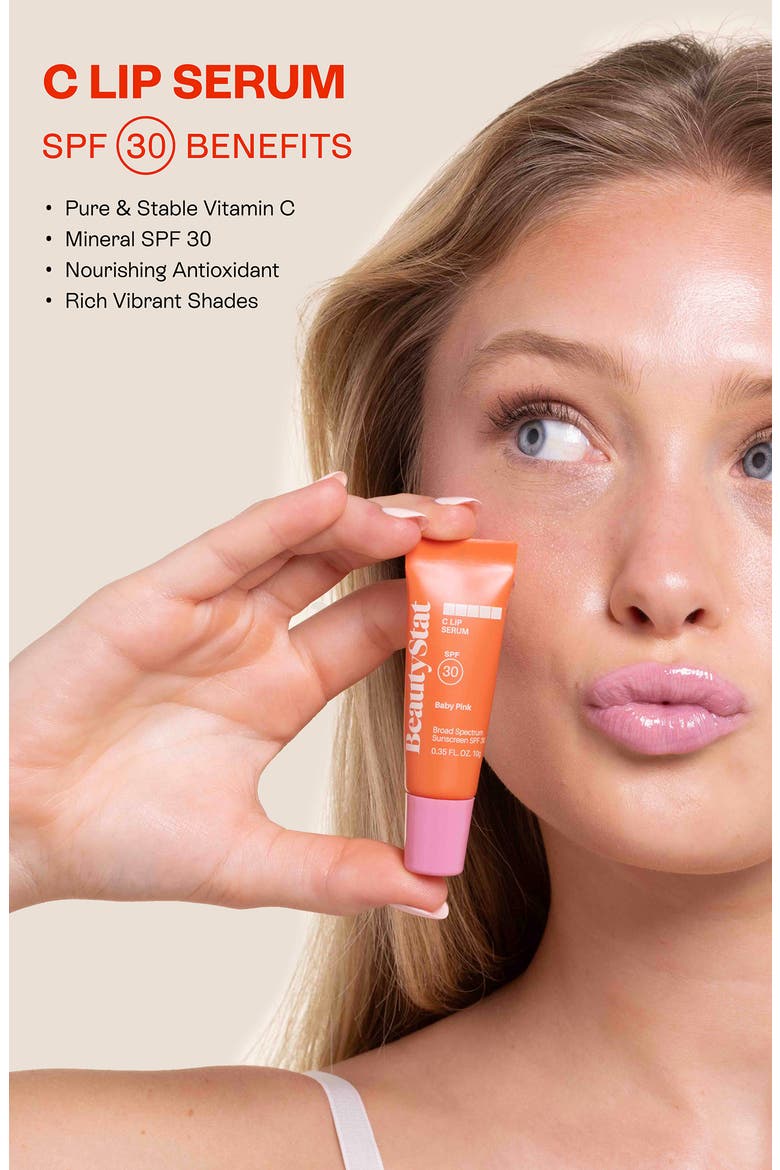 Vitamin C Mineral SPF 30 Lip Serum, Alternate, color, BABY PINK