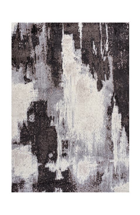 Zoe Contemporary Bohemian Abstract Marble Area Rug