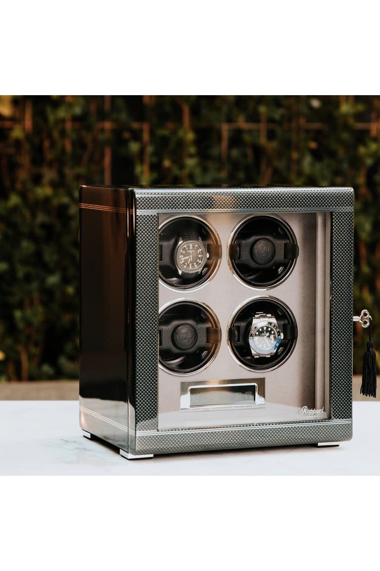 FORMULA QUAD WATCH WINDER, Alternate, color, Carbon Fibre