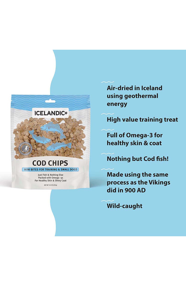 ICELANDIC+ Cod 9oz Dog Treats, Alternate, color, Brown