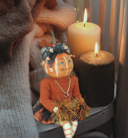 Gallerie Ii Lucille Joe Spencer Gathered Traditions Halloween Art Doll Figure In Multi