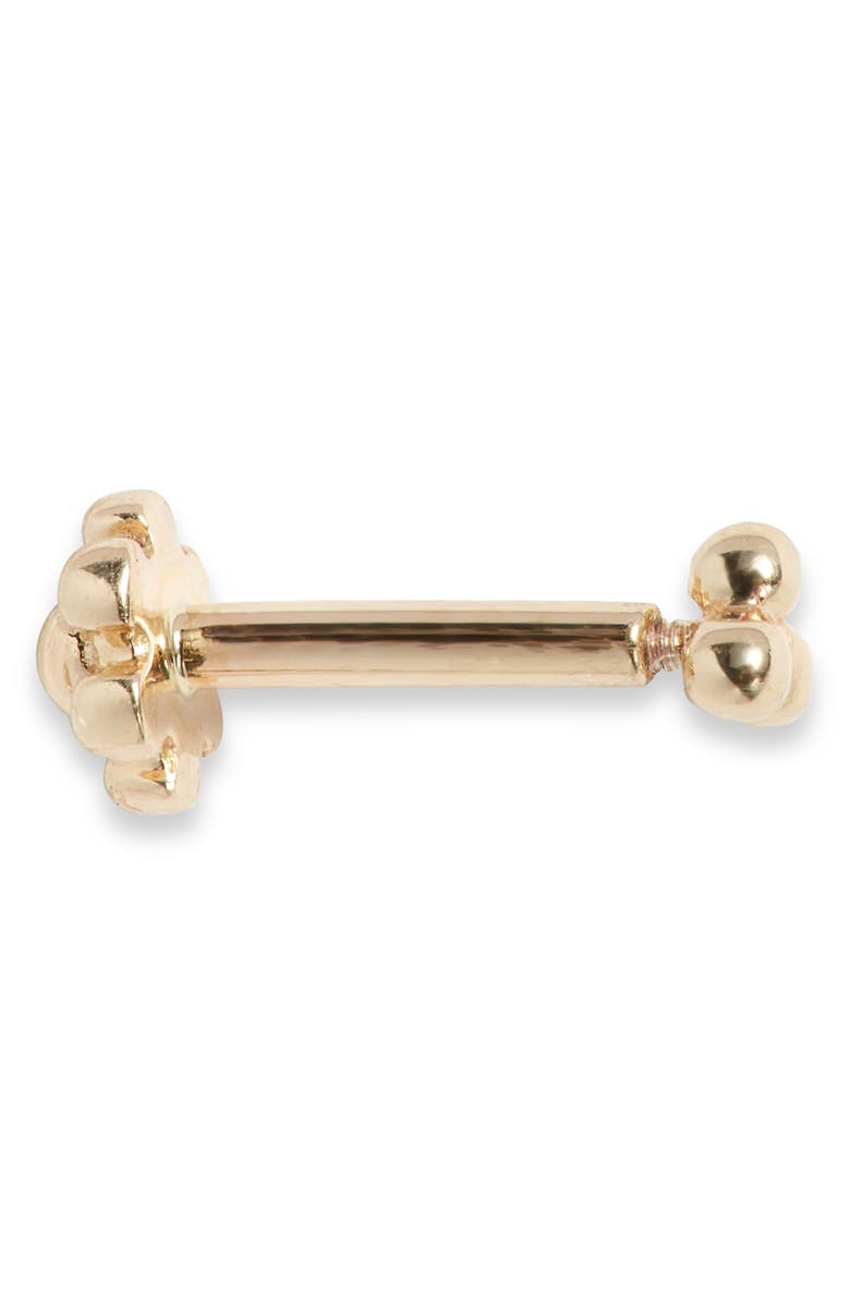 Maria Tash Trinity Ball Threaded Stud Earring, Alternate, color, 