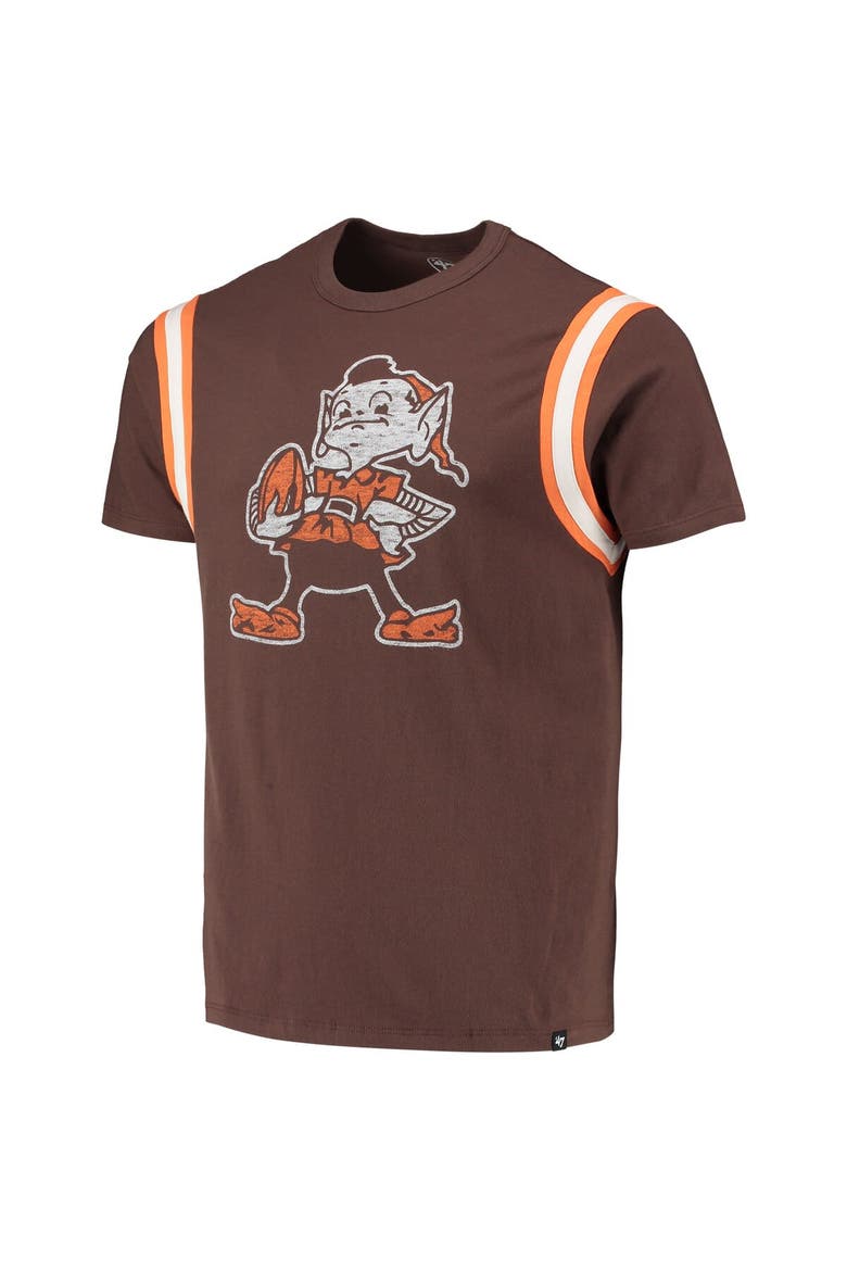 Men's '47 Brown Cleveland Browns Premier Point T-Shirt, Alternate, color, Brown