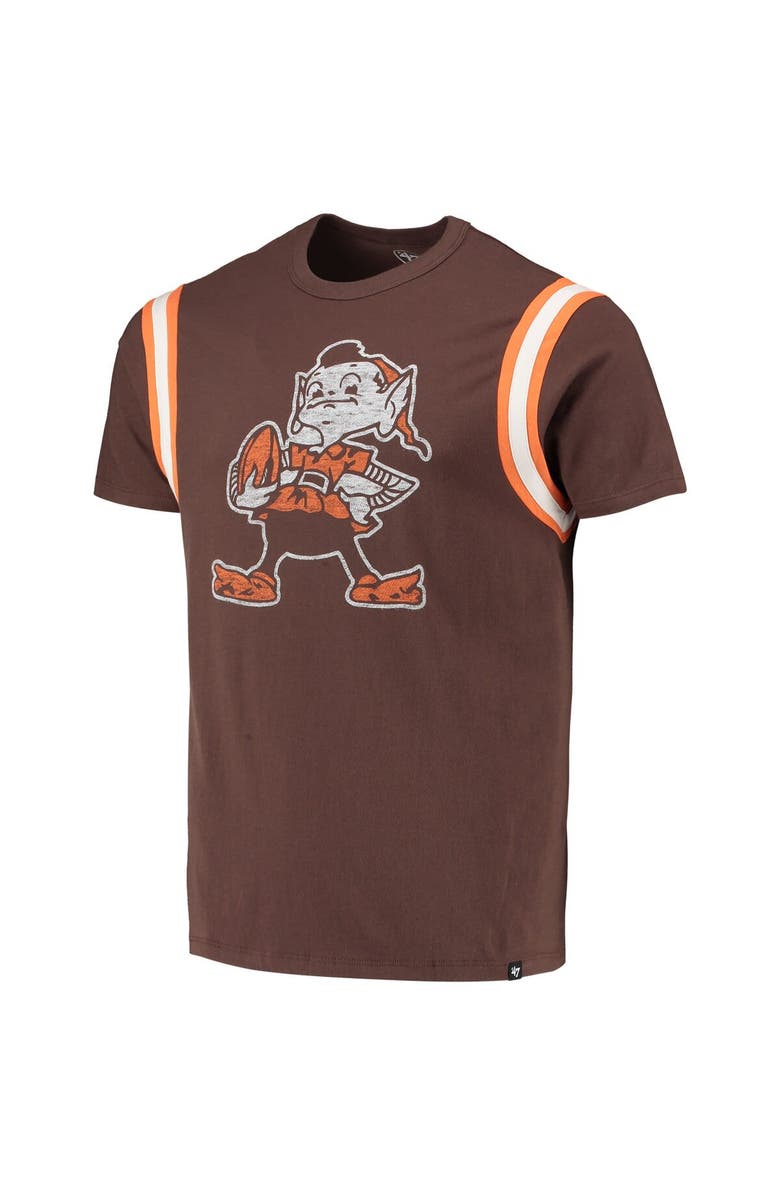 '47 Men's '47 Brown Cleveland Browns Premier Point T-Shirt, Alternate, color, Brown