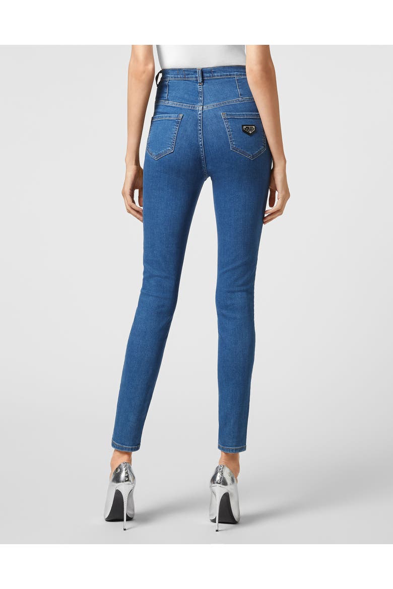 Super High Waist Jegging Iconic Plein Women, Alternate, color, QuietMedium