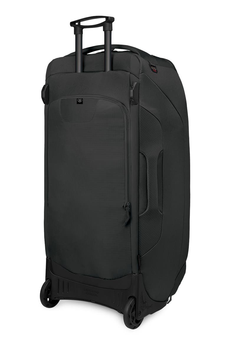 Sojourn 36-Inch 130-Liter Shuttle Wheeled Recycled Nylon Duffle Bag, Alternate, color, BLACK