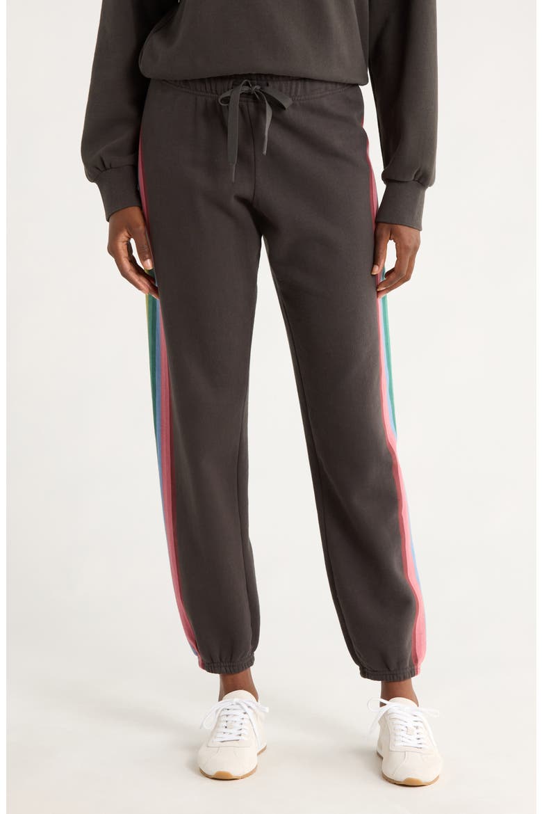 Cloud Nine Cotton Blend Fleece Joggers, Main, color, FADED BLACK