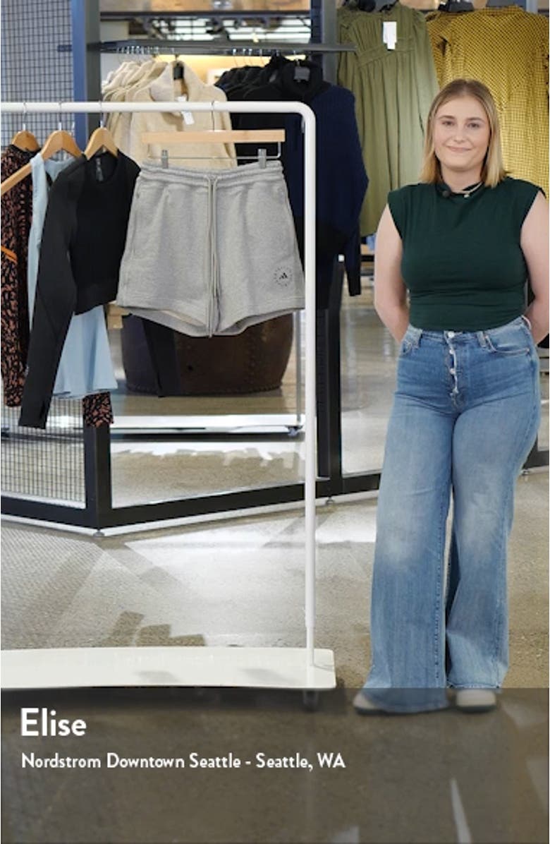 TrueCasuals Organic Cotton Drawstring Sweat Shorts, sales video thumbnail