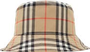 Burberry Check Cotton Bucket Hat