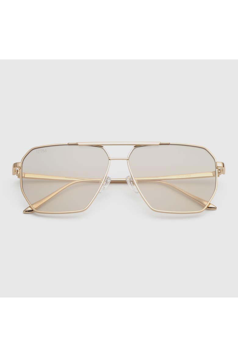 London Metal Sunglasses, Alternate, color, Gold/Nude