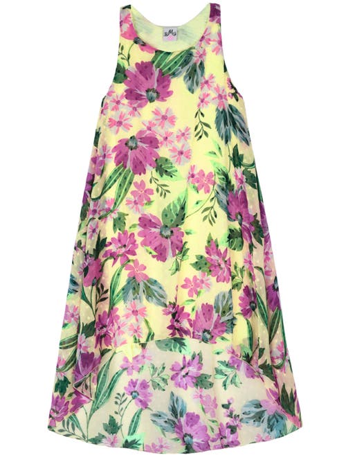 Mia Belle Girls Kids' Girls Sunny Breeze Sleeveless Hi-lo Dress In Yellow