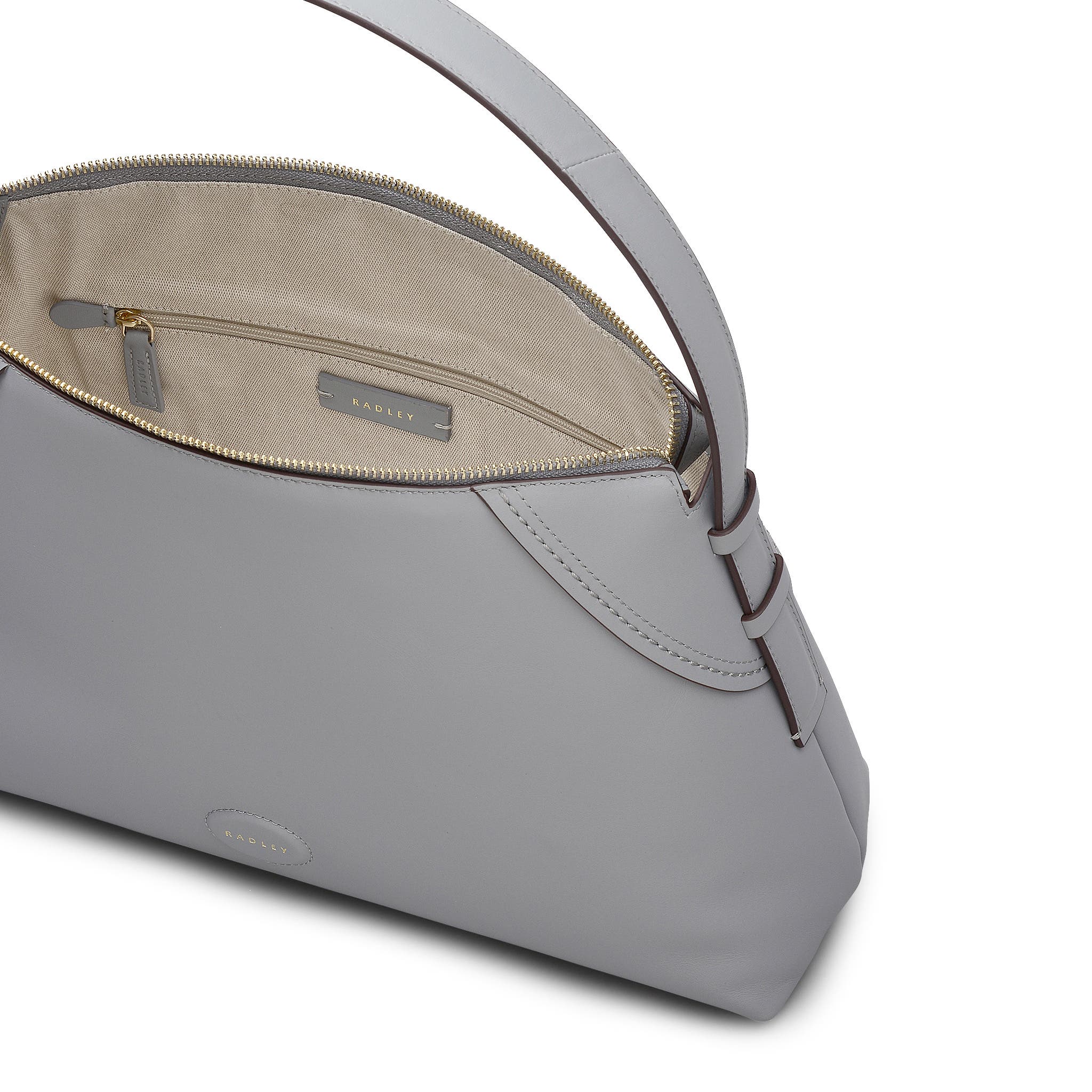 Radley Crawford Mews Large Ziptop Shoulder Bag, Alternate, color, Steel