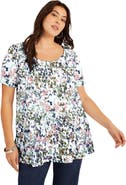June + Vie Short-Sleeve Swing One + Only Tunic