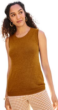 Jessica London Sleeveless Cashmere Shell