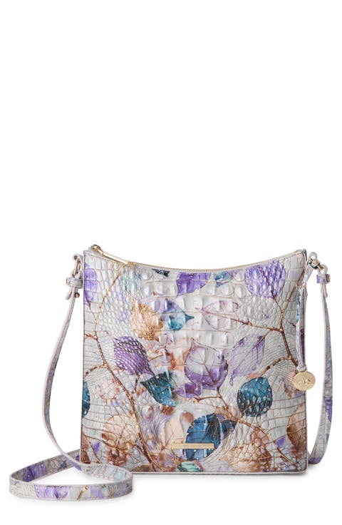 Katie Croc Embossed Leather Crossbody Bag
