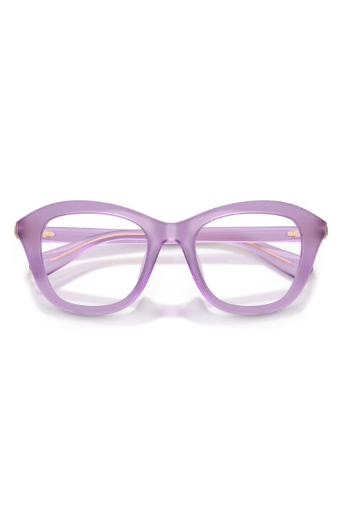 Swarovski 48mm Small Cat Eye Optical Glasses In Purple