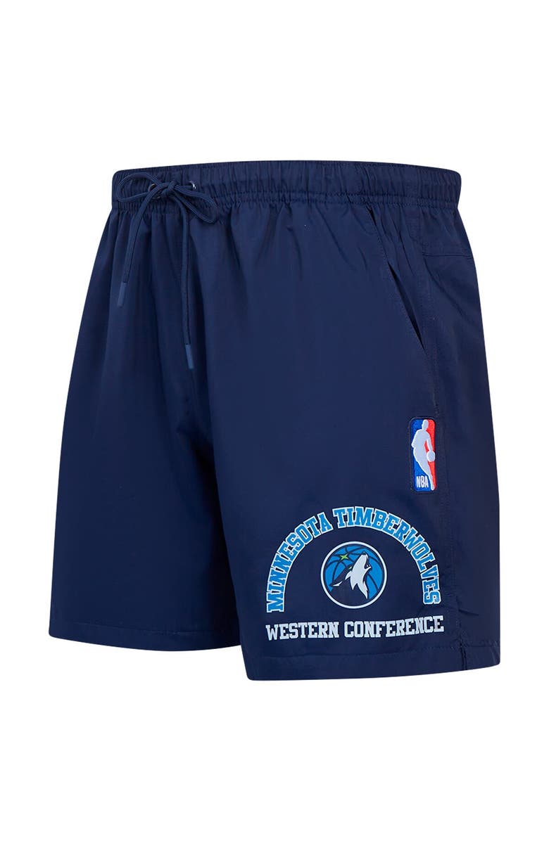 PRO STANDARD Men's Pro Standard Navy Minnesota Timberwolves Area Code Shorts, Alternate, color, Navy