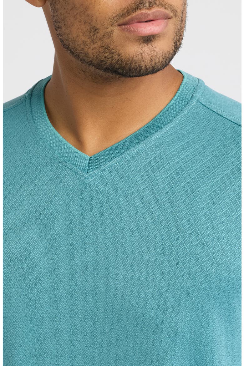 Keyport Diamond Long Sleeve V-Neck IslandZone® T-Shirt, Alternate, color, BLUE CHAISE