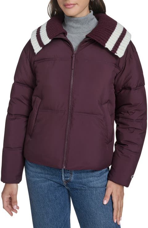 Shawl Collar Puffer Jacket