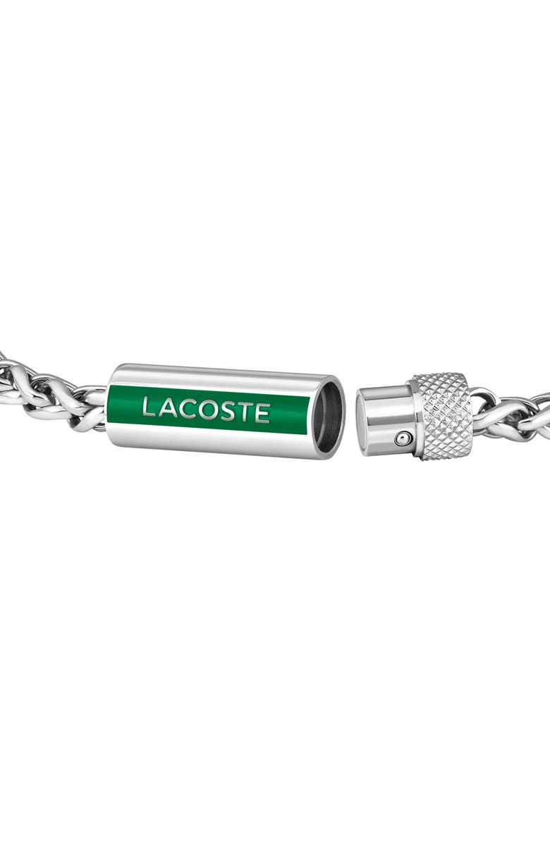 Lacoste Men's Spelt Bracelet, Alternate, color, Silver