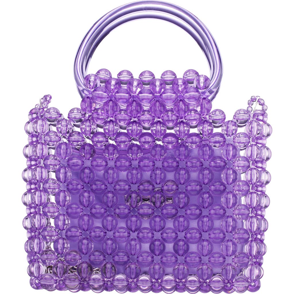 Nina Nylie Top Handle Bag In Purple