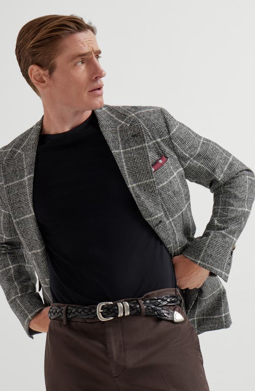 Brunello Cucinelli Double Layer Crewneck T-shirt Featuring Elegant Piping