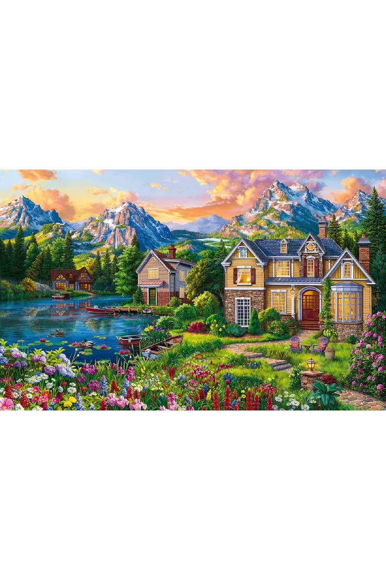 Cozy Lake House 300 piece Jigsaw Puzzle for Adults, Alternate, color, Multicolor