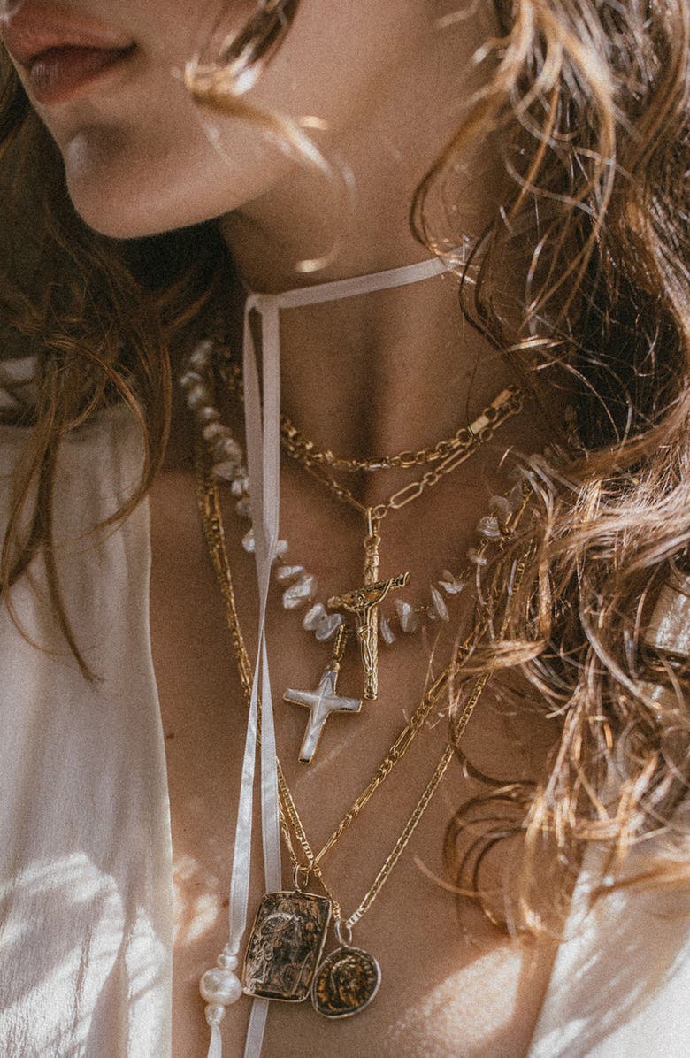 Child of Wild Twisted Cosmos Cubic Zirconia Chain Necklace, Alternate, color, 