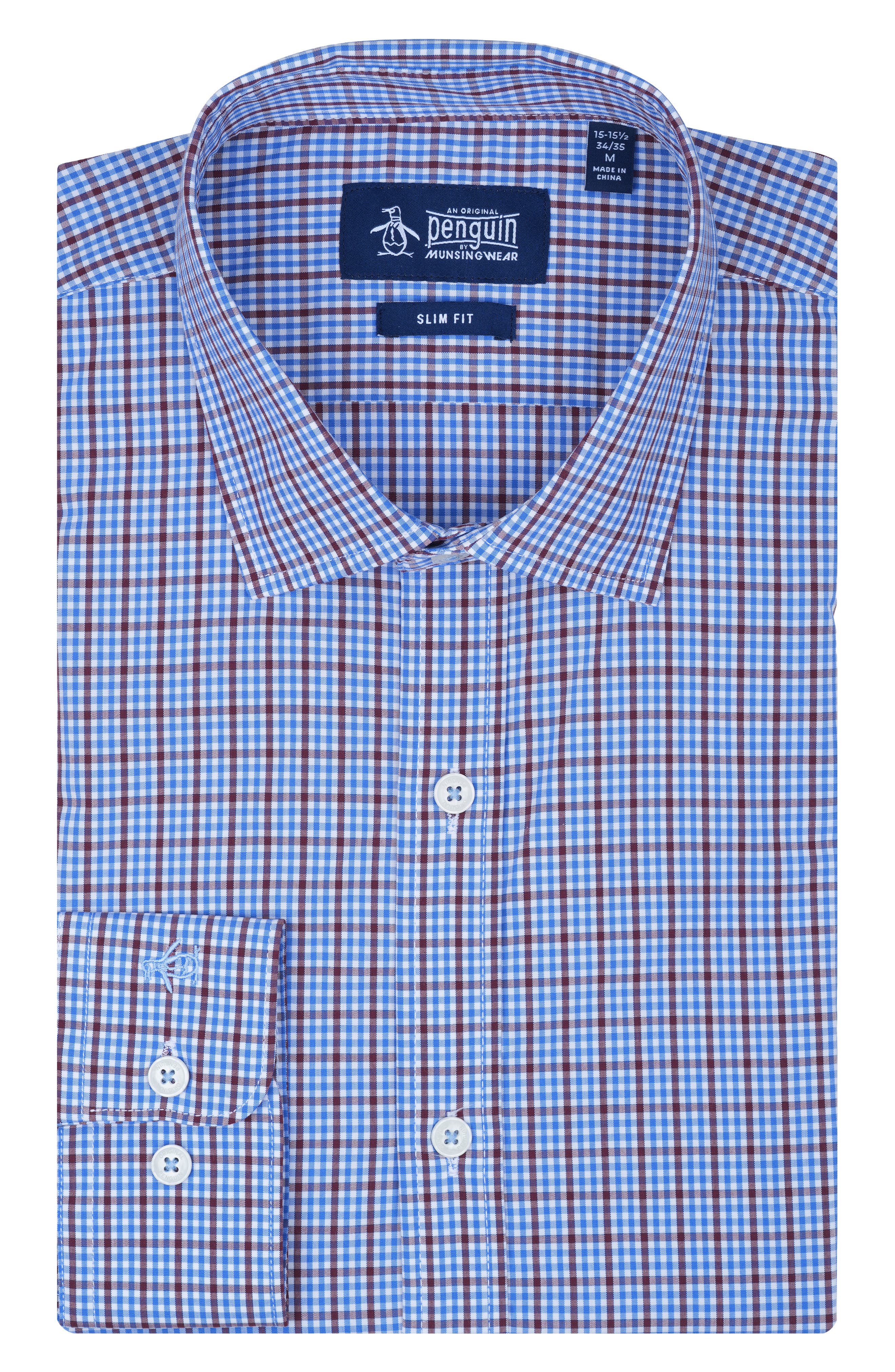 Original Penguin Slim Fit Breezy Check Dress Shirt