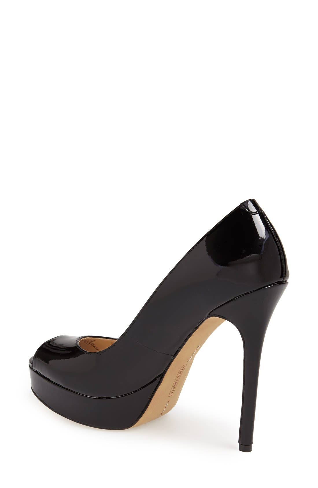 Vince Camuto 'Lorim' Peep Toe Platform Pump, Alternate, color, 
