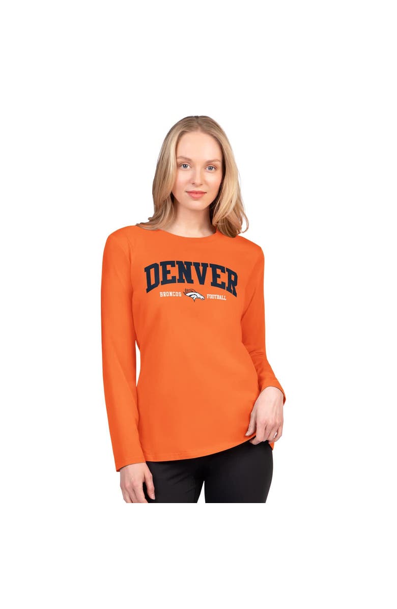 G-III 4HER BY CARL BANKS Women's G-III 4Her by Carl Banks  Orange Denver Broncos Best Play Long Sleeve T-Shirt, Main, color, Orange