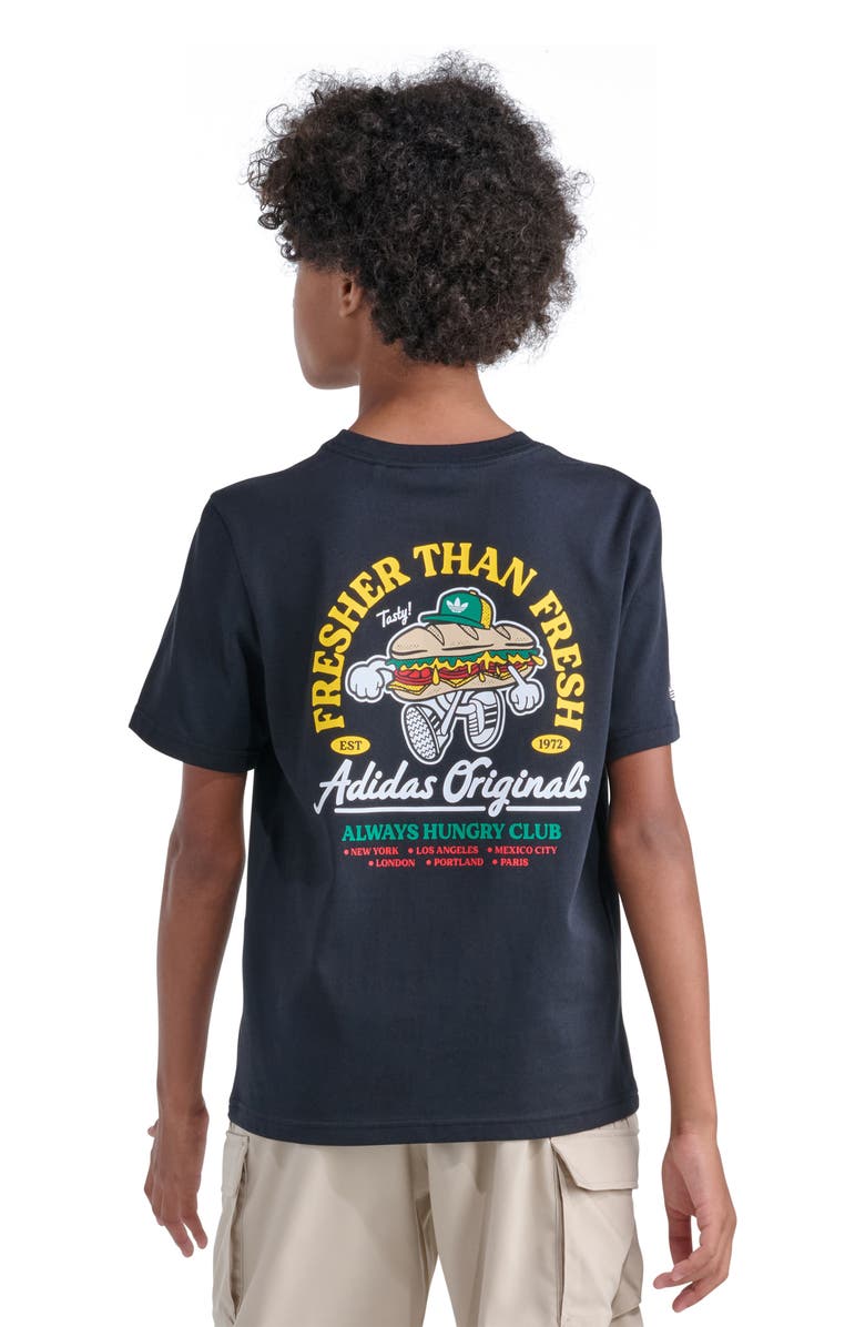 adidas Originals Kids' Graphic Cotton T-Shirt, Alternate, color, 