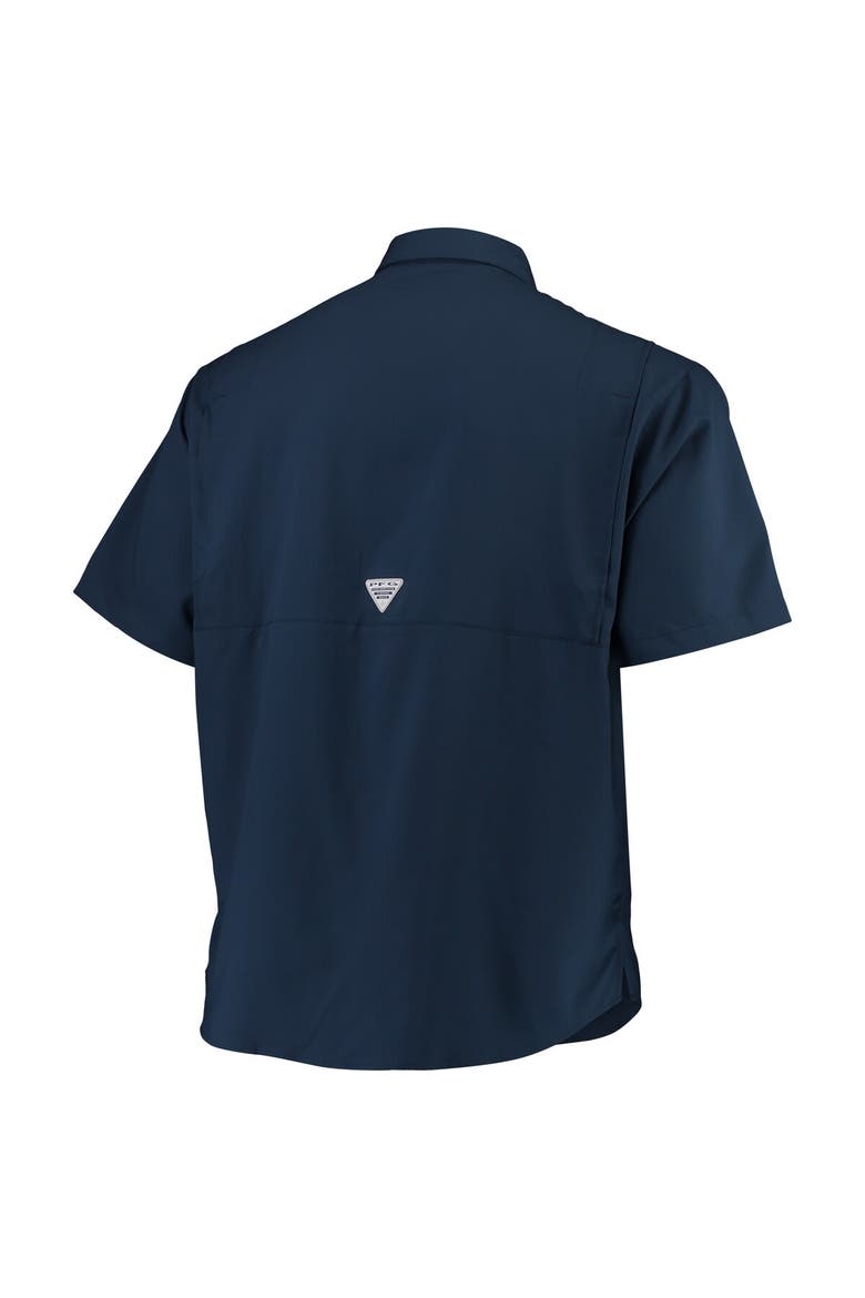 Men's Columbia Navy Auburn Tigers Big & Tall Collegiate Tamiami Button-Down Shirt, Alternate, color, Navy