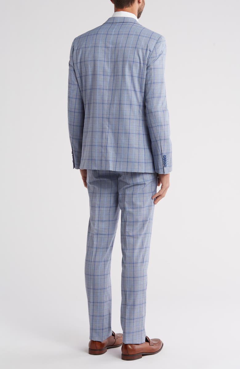 SOUL OF LONDON Soul Fancy Plaid Suit, Alternate, color, Blue
