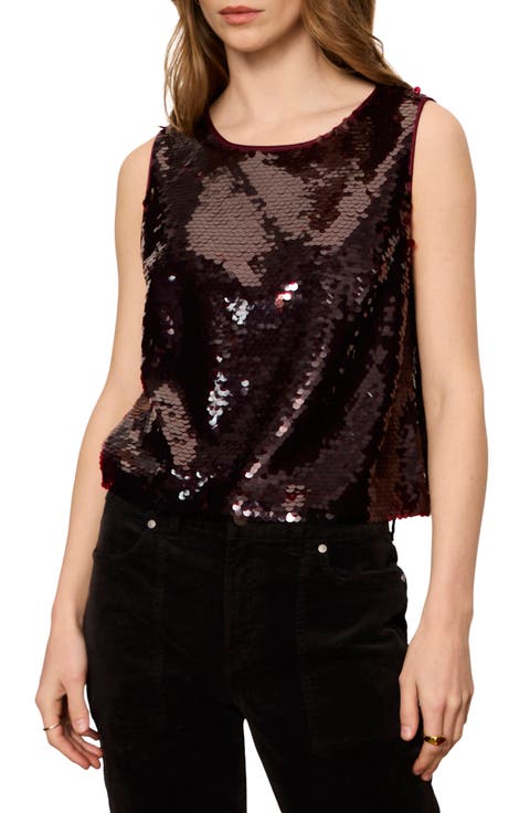 The Desired Paillette Sleeveless Top