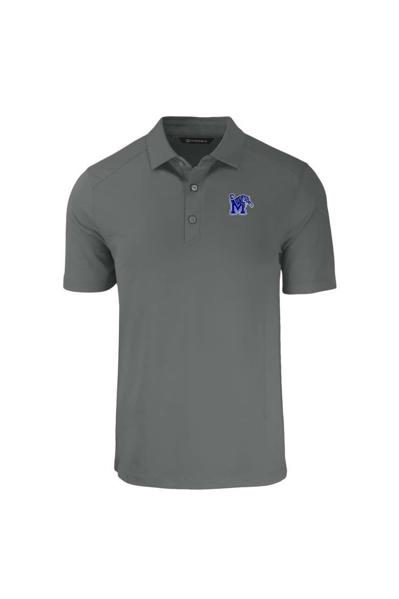 Men's Cutter & Buck Gray Memphis Tigers Big & Tall Forge Eco Stretch Recycled Polo, Alternate, color, Gray