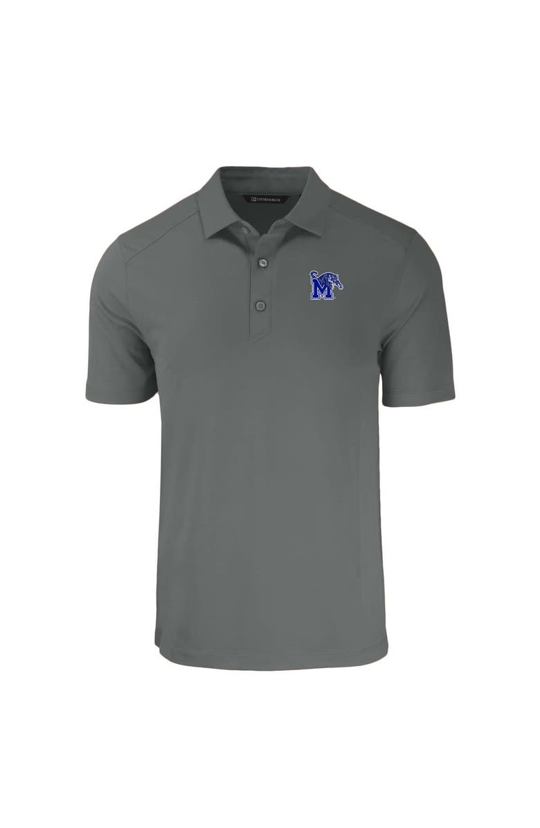Cutter & Buck Men's Cutter & Buck Gray Memphis Tigers Big & Tall Forge Eco Stretch Recycled Polo, Alternate, color, 