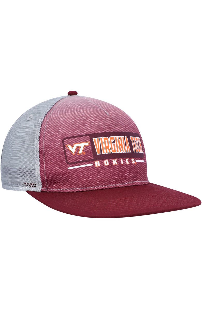 COLOSSEUM Men's Colosseum  Maroon/Gray Virginia Tech Hokies Snapback Hat, Alternate, color, Maroon