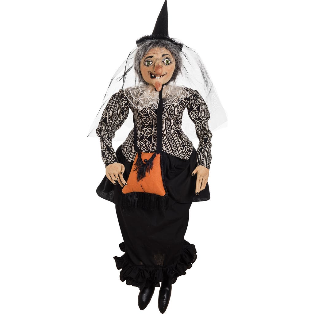 Gallerie Ii Halloween Vahn Witch Large Folk Art Doll Figurine Joe Spencer Gathered Traditions Collec In Black