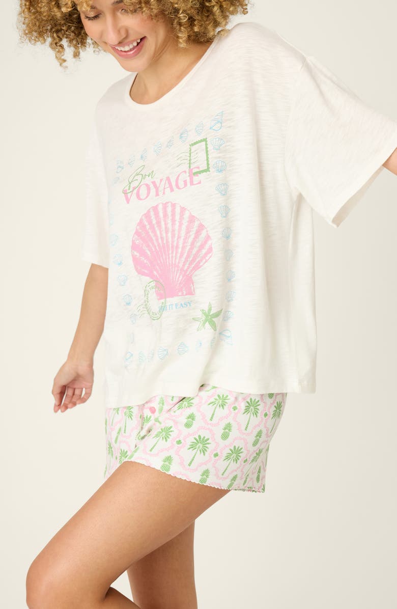 PJ Salvage Playful Print Graphic T-Shirt, Alternate, color, Ivory