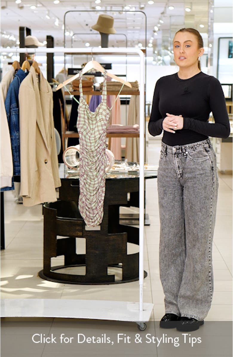 Bonnie Halter Neck Mesh Minidress, sales video thumbnail