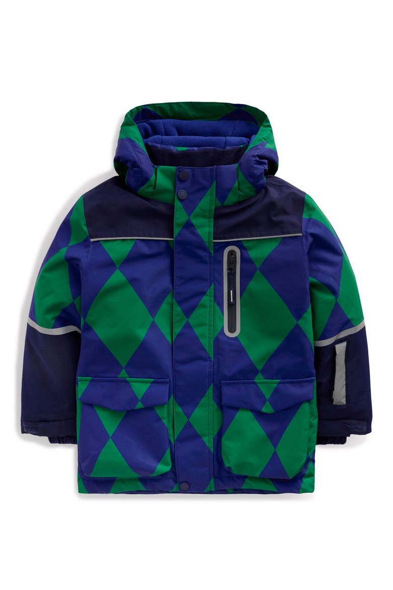 Kids' All-Weather Waterproof Coat, Main, color, ARGYLE