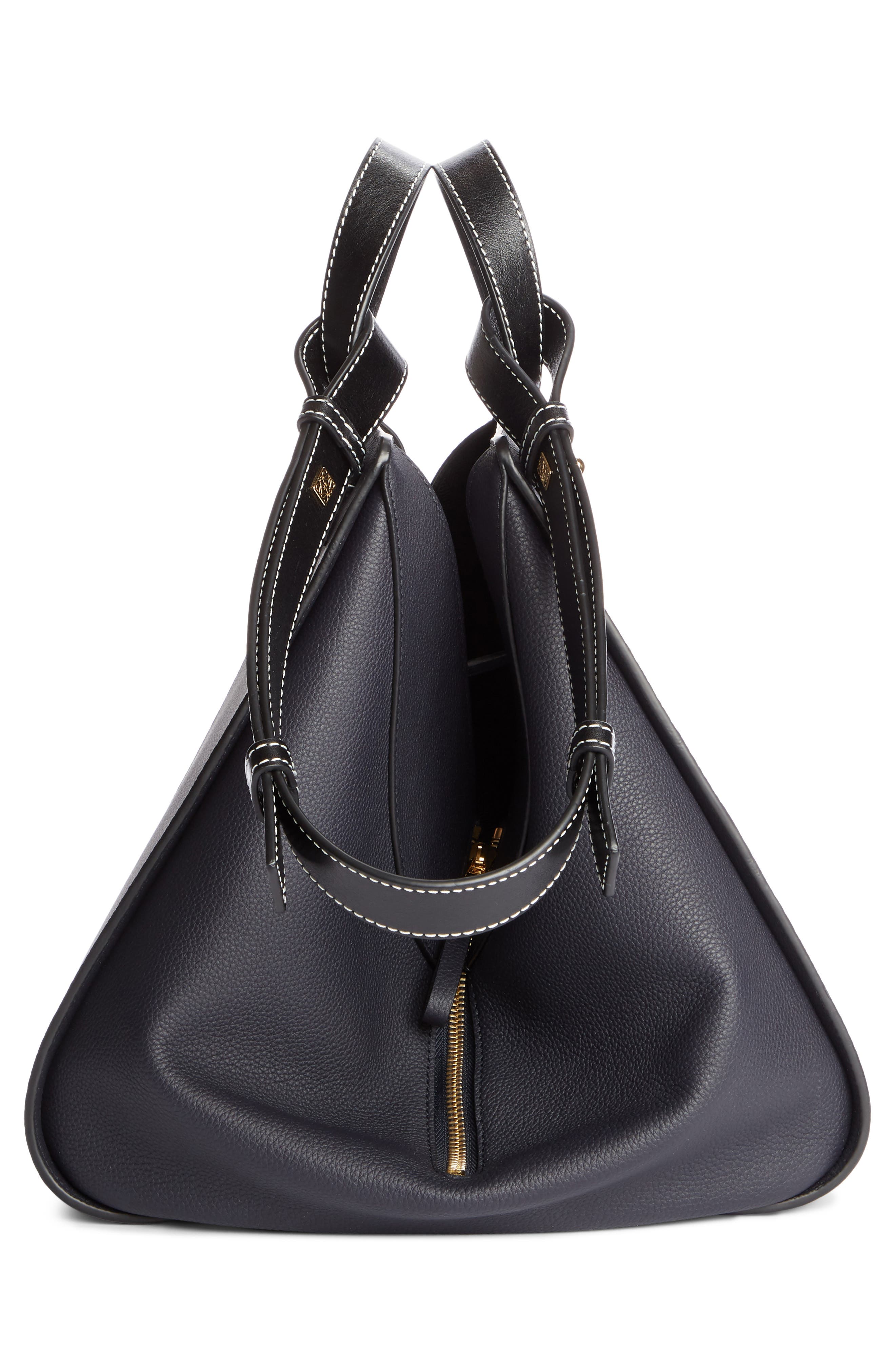Hammock Medium Calfskin Leather Hobo, Alternate, color, MIDNIGHT BLUE/ BLACK