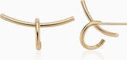 Oradina 14K Yellow Gold Climb High Studs