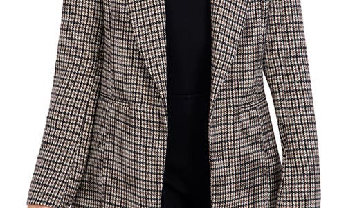 Ookie & Lala Plaid Shawl Collar Blazer In Multi