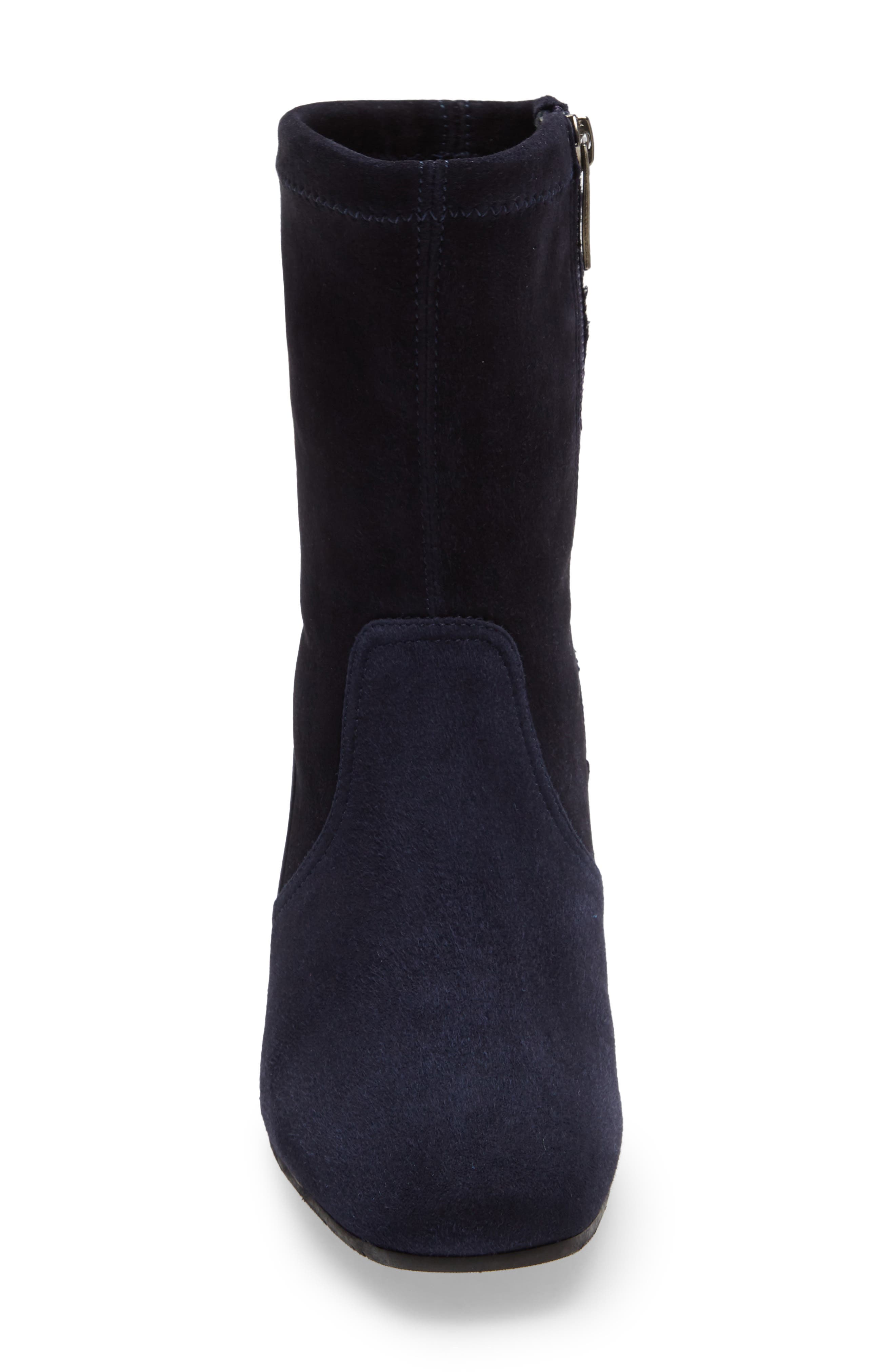 Dayana Water Resistant Stretch Bootie, Alternate, color, NAVY