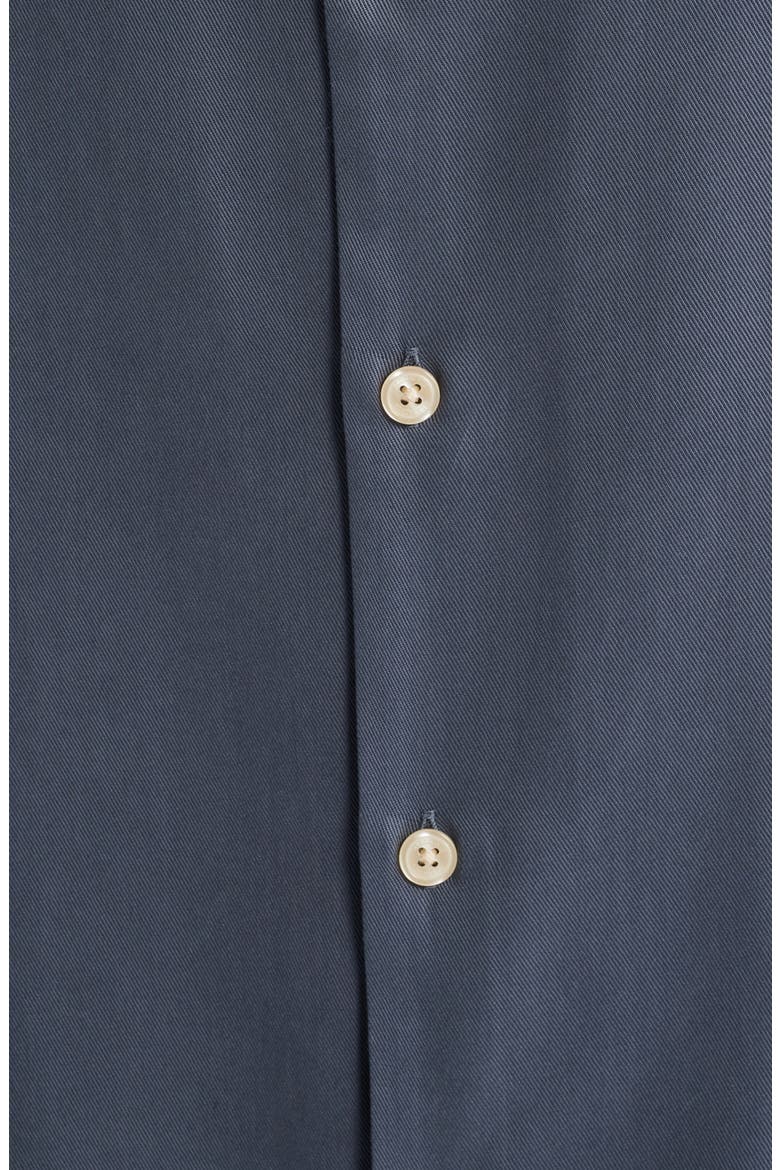 Circe Logo Graphic Oversize Short Sleeve Button-Up Shirt, Alternate, color, MOONSTONE BLUE