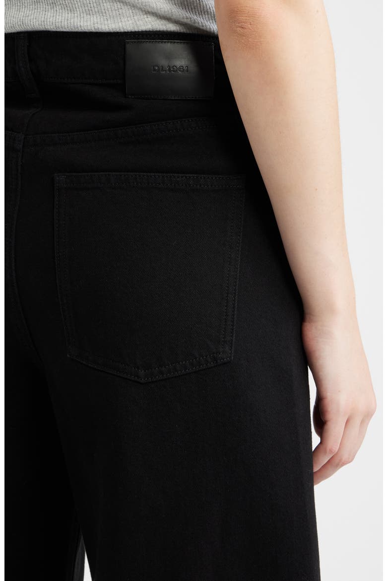 Miro High Waist Barrel Jeans, Alternate, color, BLACK
