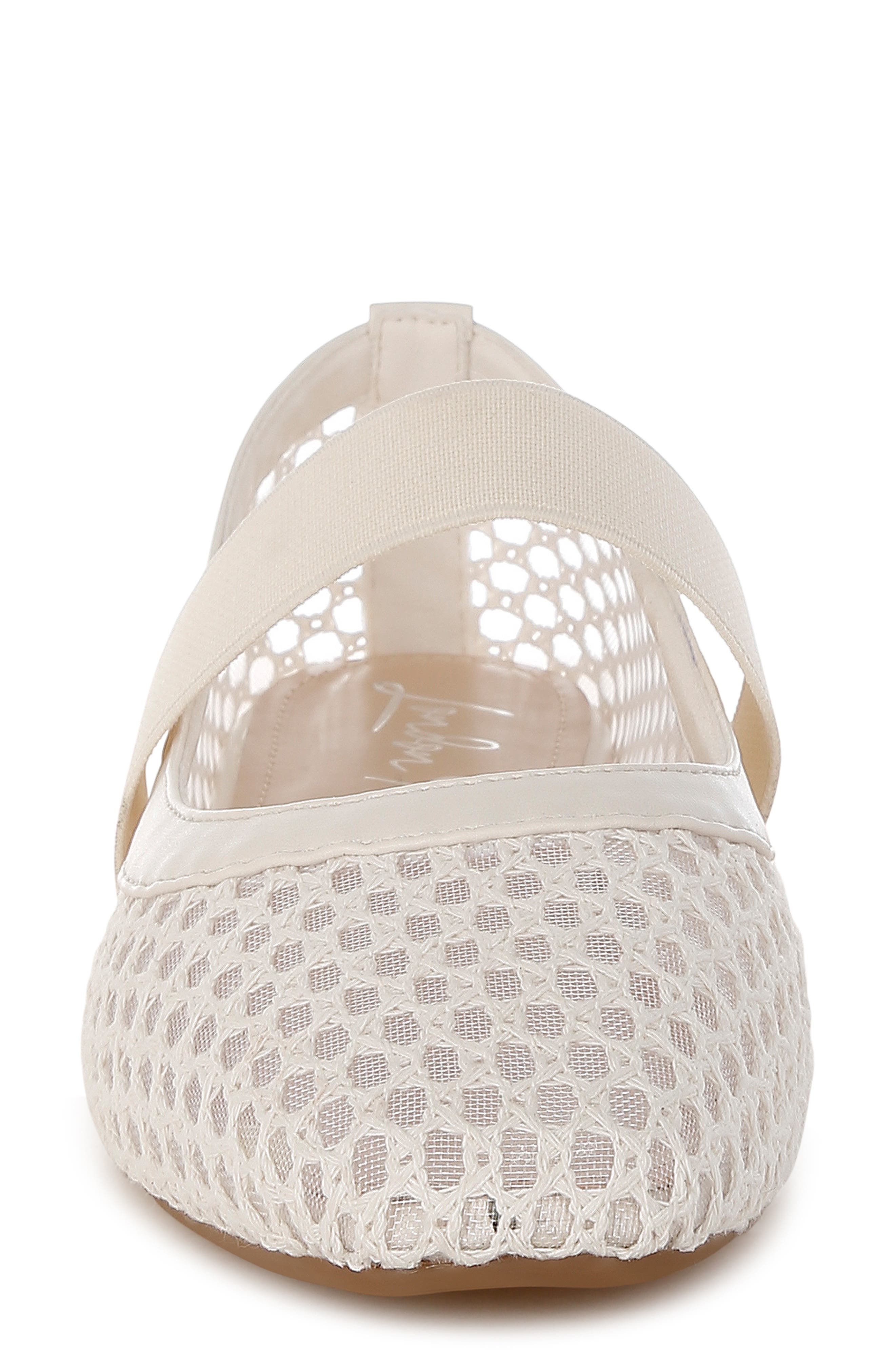 LONDON RAG Nayela Mesh Mary Jane Flat, Alternate, color, Beige